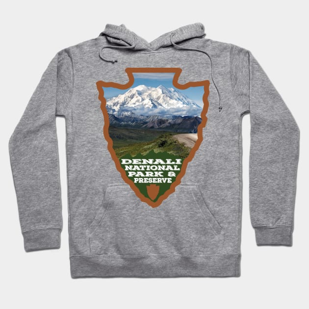 Denali National Park & Preserve arrowhead Hoodie by nylebuss